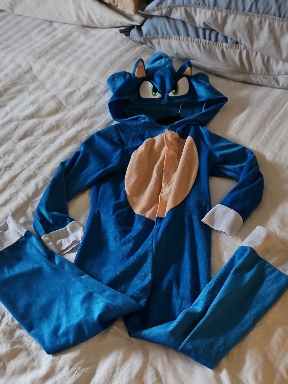 Sonic The Hedgehog Kids Costume Onesie with Hood
